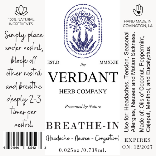 Breathe Stick Inhalers | Natural Oil Blend | Botanical Apothecary | 2 Pack